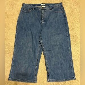 Christopher & Banks size 14 stretch denim capris
